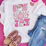 JOY Round Neck Long Sleeve Sweatshirt