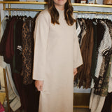 See Ya Next Fall Midi Dress - Sand