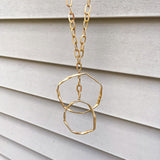 Double Circle Chain Necklace