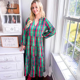 Christina Dress - Plaid About You - Green