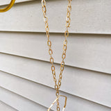 Double Circle Chain Necklace