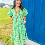 Wild Time Maxi Dress- Mint