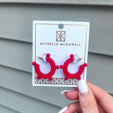 Astrid Red & Black Earring- Small