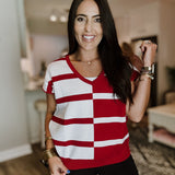 Hannah Sweater - Crimson