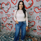 Janet High Rise Boyfriend-Cuffed Barrel Jeans - Dark