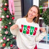 Jesus Is The Reason Glitter Tee
