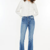 Kancan High Rise Frayed Hem Jeans