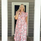Hoping For The Best Midi Dress - Pink