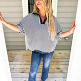 Falls Into Me Top - Navy