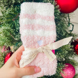 SIMPLY SOUTHERN Soft Cozy Stripped Sock- Pink