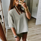 Falls Into Me Top - Olive