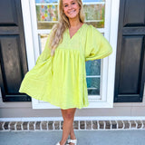 Summers With You Dress - Honeydew