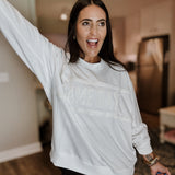 Sarah Sweatshirt - White Game Day