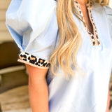 Wild On The Coast Top - Light Blue