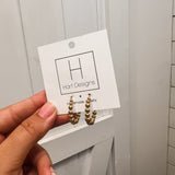 Gold Beaded Hoop- Final Sale