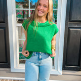 Crew Neck Sweater - Kelly Green