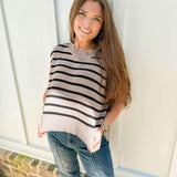 Lilly Sweater Top- Mocha