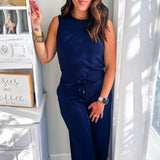 SPANX | Airessentials Sleeveless Jumpsuit - Timeless Navy