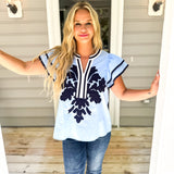 Open Minded Top - Blue