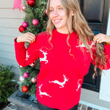 Red Rudolph Sweater - Final Sale