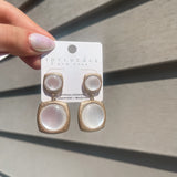 Effortless Glam Earrings- White