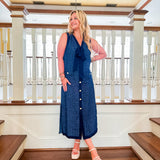 Southern Charm Dress - Navy