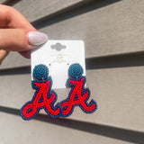 Beaded Braves Earrings