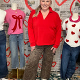 Learn To Love Pant - Tan Leopard