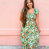 Trip To Paradise Dress - Green