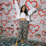 Every Rose Has It's Thorn Pant - Grey/Black