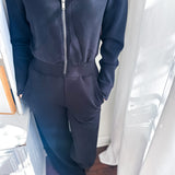 Spanx | AirEssentials Long Sleeve Wide Leg Jumpsuit - Black