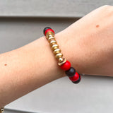 Myles Red & Black Bracelet