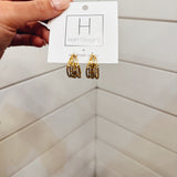 Sassy Gold Sparkle Earrings