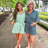 Here To Stay Romper - Green