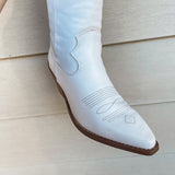 Bodhi Western Boot - Distressed White