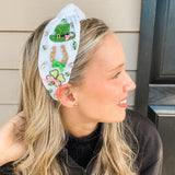 Luck of the Irish Headband - White