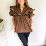 Can't Be Tamed Top- Espresso