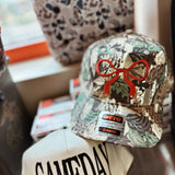 Camo Ribbon Hat - Red