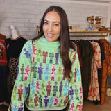 Queen Of Sparkles Mint Multi Nutcracker Sweatshirt - Final Sale