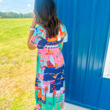 Tropic Livin Maxi Dress- Multi