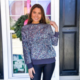 SHIRALEAH | Fiesta Sweatshirt - Silver