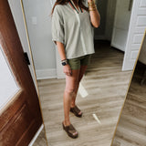Falls Into Me Top - Olive
