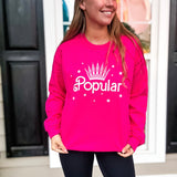 Popular Sweatshirt - Hot Pink