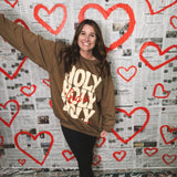 God Is Holy Sweatshirt - Brown