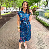 Sitting Oceanside Dress - Navy