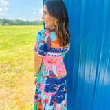 Tropic Livin Maxi Dress- Multi