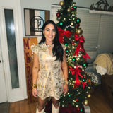 Alice Dress - Gold Ponte