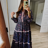 FLORAL SYMPHONY FLORAL SYMPHONYLONG SLEEVE DRESS