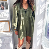 Give Thanks Romper - Olive