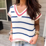 Simply Southern | Jeckyll Top - Blue Stripe